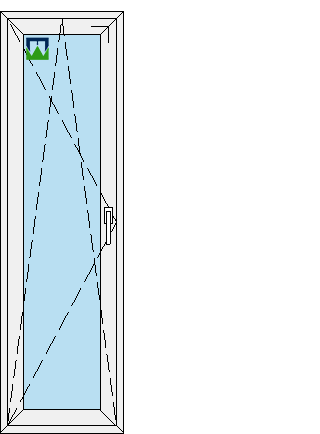 650x2050 rankena dešinėje