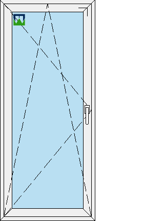 900x2100 rankena dešinėje